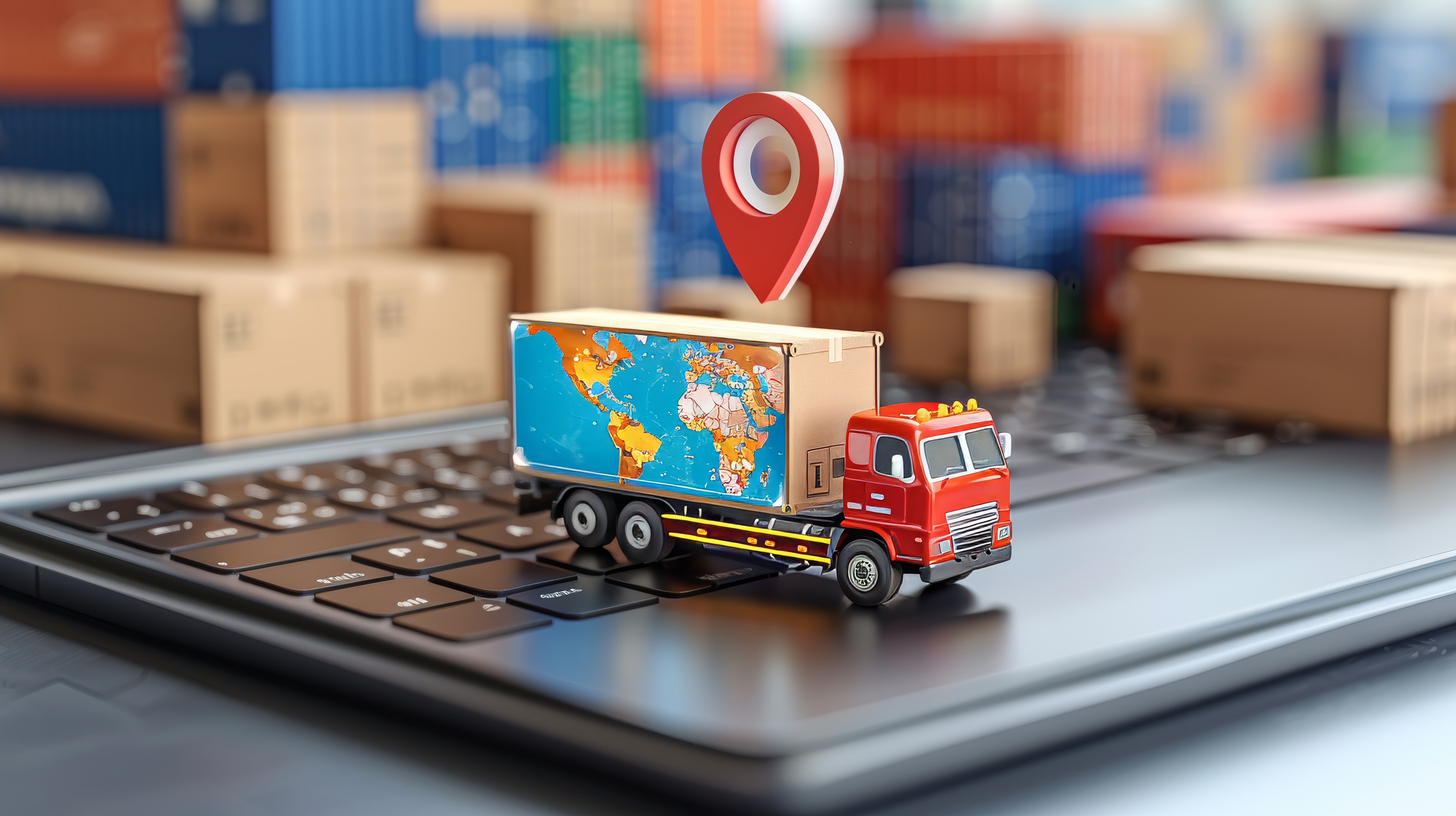 Shipping containers with tracking
